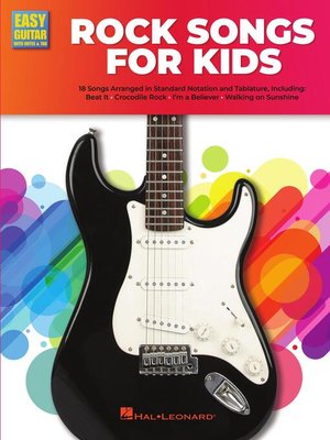 cover image of Rock Guitar Songs for Kids
